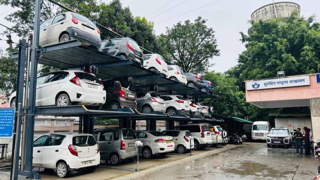 automatic parking lot construction