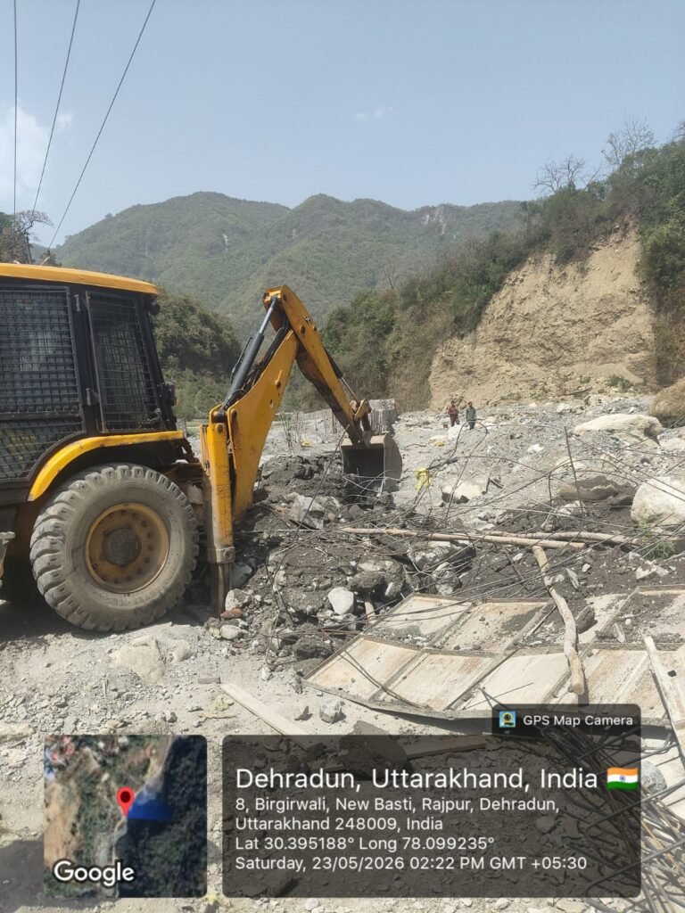 Major Administrative Action: Land Mafia’s Illegal Structures on Rispana River Demolished