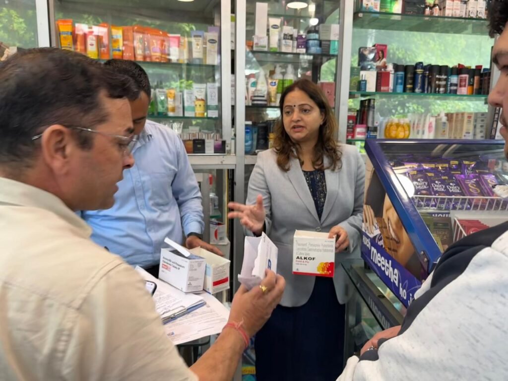 Joint surprise inspection of medical stores in Mussoorie; medicine sales restricted at three establishments