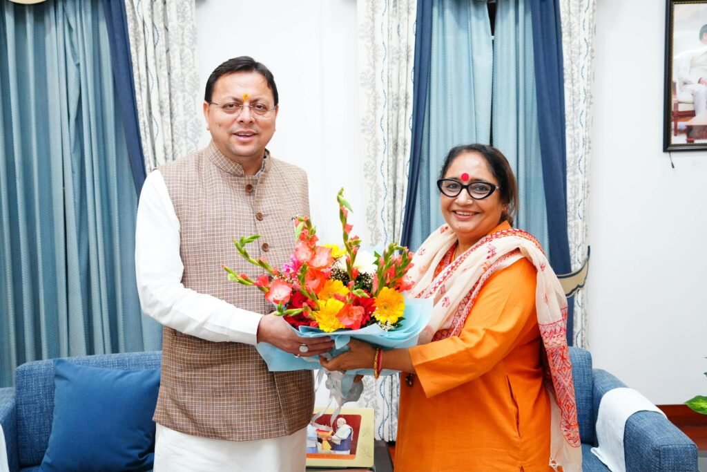 Ritu Khanduri met CM Dhami